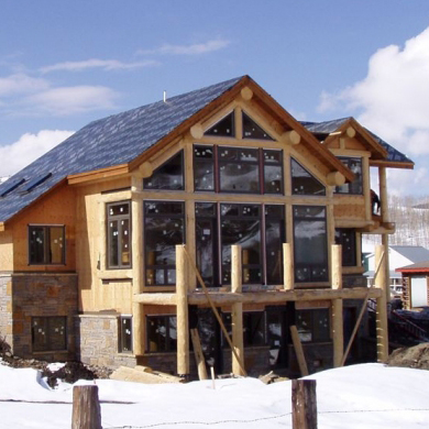 wood home